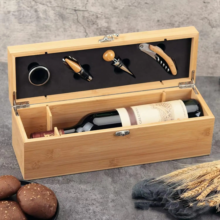book-shaped wine box-Bamboo