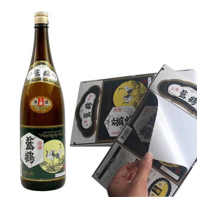 custom adhesive die cut beverage labels