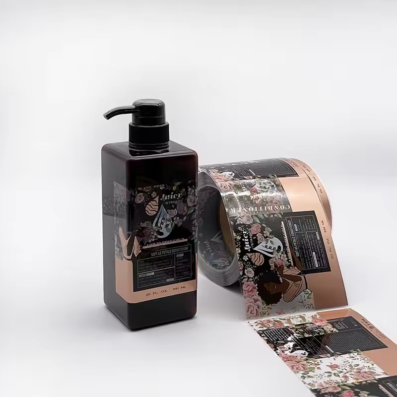 Custom Clear Vinyl Waterproof Bottle Labels Printing Custom Clear Vinyl Waterproof Bottle Labels Printing
