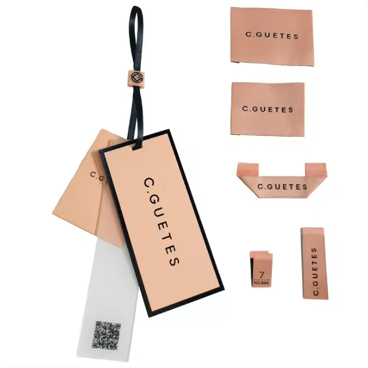 custom clothing tags labels with Hang Tag Rope