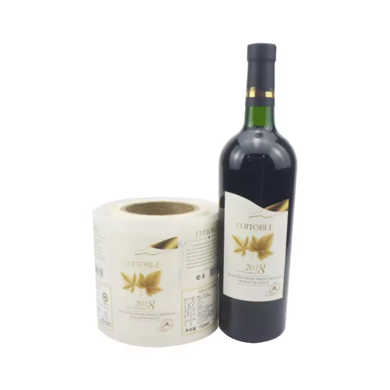 Custom vintage roll Logo red wine labels