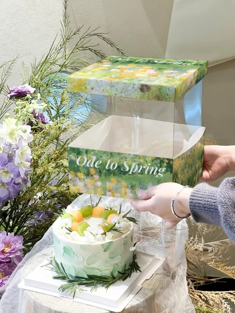 custom cake box with window