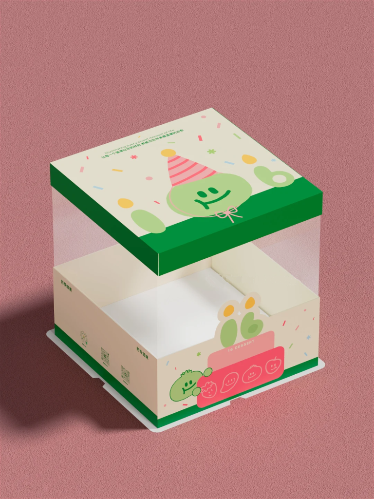 custom cake box with window
